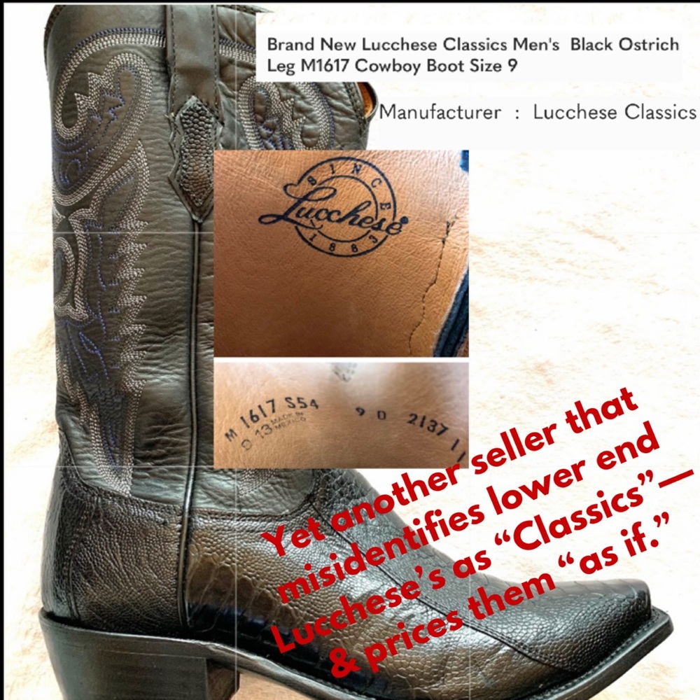 🛑 Buying Lucchese Cowboy Cowgirl Western Boots? Read this! - Picture 7 of 14